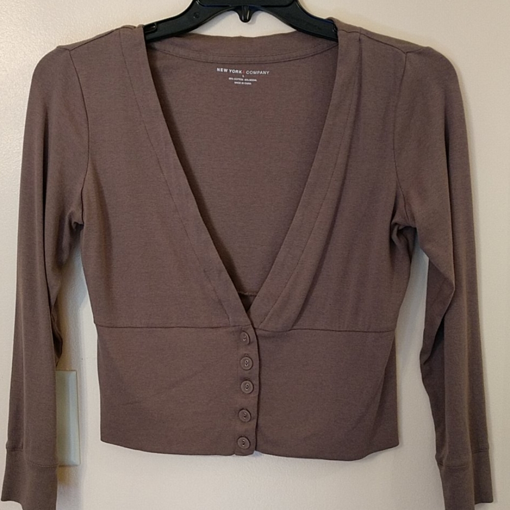 New York & Company Sweater Crop Top